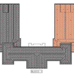 Planimetria e identificazione porzione di edificio scolastico oggetto di intervento