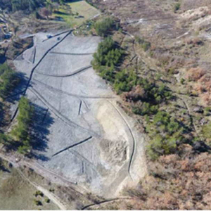 frana a monte dell'abitato di Silla