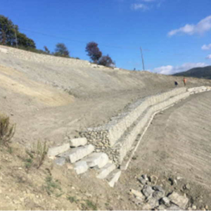 frana a monte dell'abitato di Silla